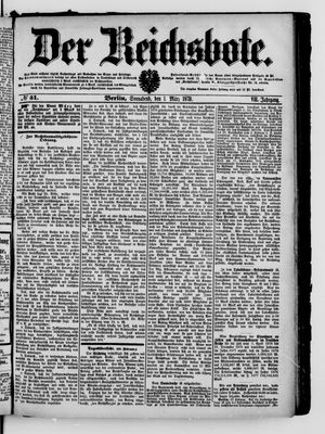 Der Reichsbote vom 01.03.1879