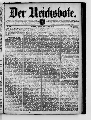 Der Reichsbote vom 09.03.1879
