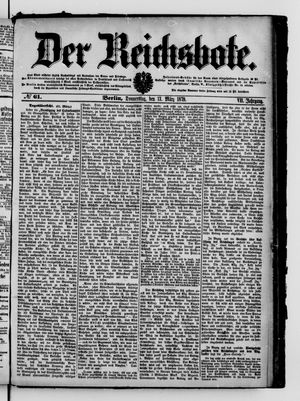 Der Reichsbote vom 13.03.1879