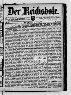 Der Reichsbote vom 18.03.1879