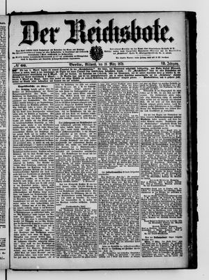 Der Reichsbote on Mar 19, 1879