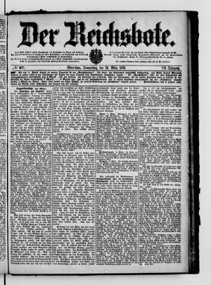 Der Reichsbote vom 20.03.1879