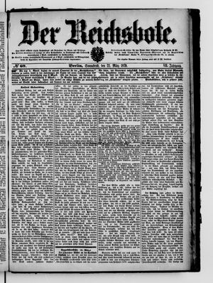Der Reichsbote on Mar 22, 1879