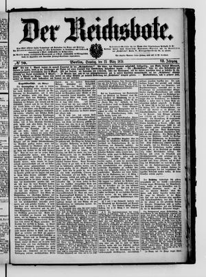 Der Reichsbote vom 23.03.1879