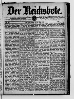 Der Reichsbote on Mar 30, 1879