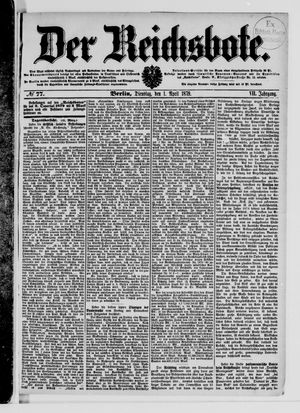 Der Reichsbote vom 01.04.1879