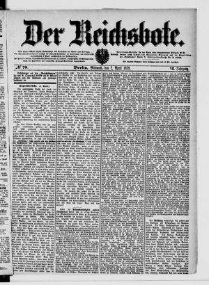 Der Reichsbote on Apr 2, 1879
