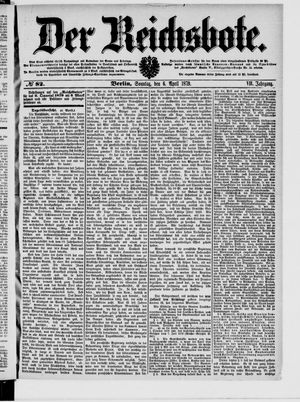 Der Reichsbote on Apr 6, 1879