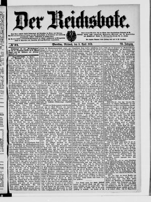 Der Reichsbote on Apr 9, 1879