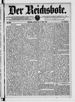 Der Reichsbote on Apr 11, 1879