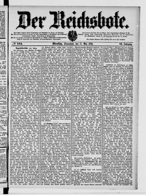 Der Reichsbote vom 17.05.1879