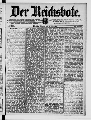 Der Reichsbote vom 20.05.1879