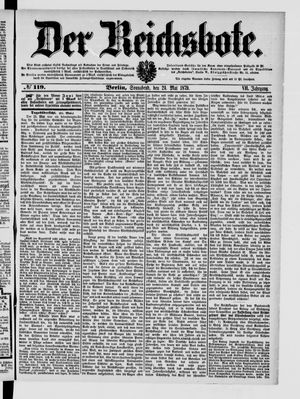 Der Reichsbote vom 24.05.1879