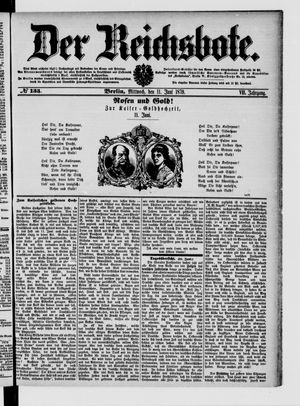 Der Reichsbote vom 11.06.1879