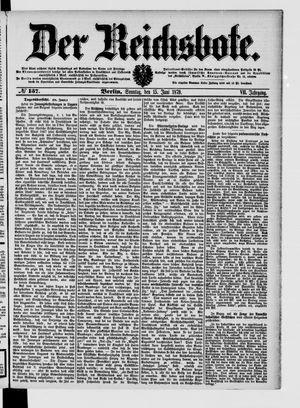 Der Reichsbote vom 15.06.1879