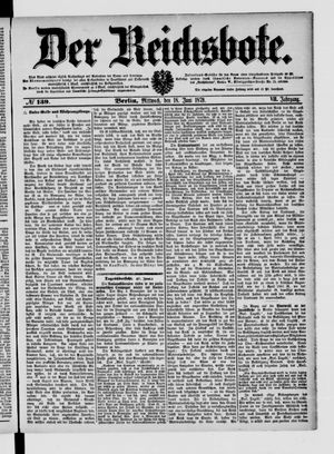 Der Reichsbote vom 18.06.1879