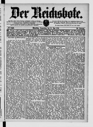 Der Reichsbote on Jun 19, 1879