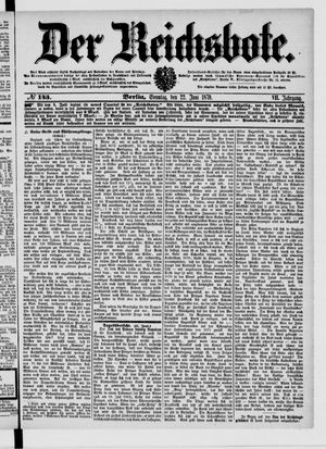 Der Reichsbote vom 22.06.1879