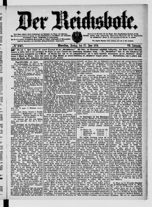 Der Reichsbote on Jun 27, 1879
