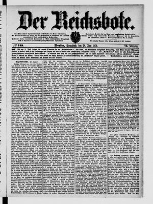 Der Reichsbote vom 28.06.1879