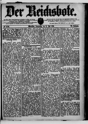 Der Reichsbote vom 31.07.1879
