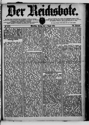 Der Reichsbote on Aug 1, 1879