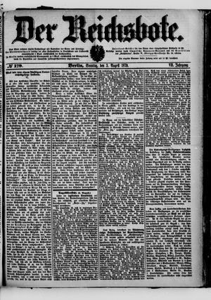 Der Reichsbote vom 03.08.1879