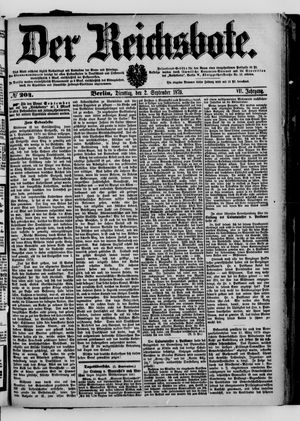 Der Reichsbote vom 02.09.1879