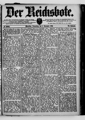 Der Reichsbote vom 04.09.1879