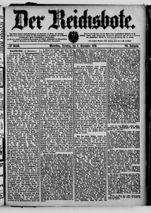 Der Reichsbote vom 09.09.1879
