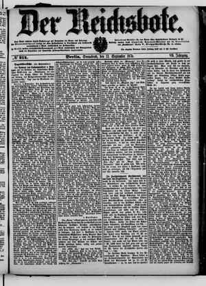 Der Reichsbote vom 13.09.1879