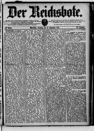 Der Reichsbote vom 16.09.1879