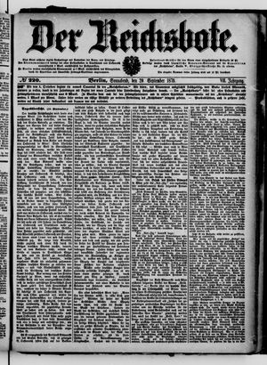 Der Reichsbote vom 20.09.1879