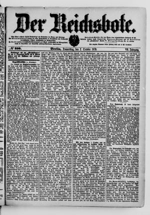 Der Reichsbote on Oct 2, 1879