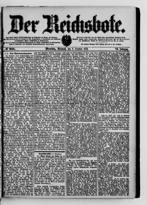 Der Reichsbote vom 08.10.1879