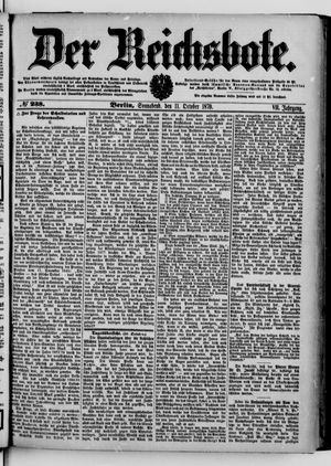 Der Reichsbote vom 11.10.1879