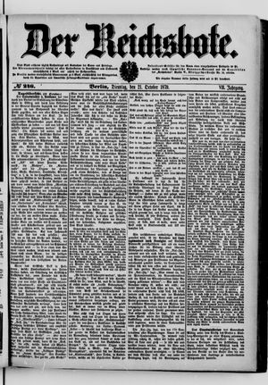 Der Reichsbote vom 21.10.1879