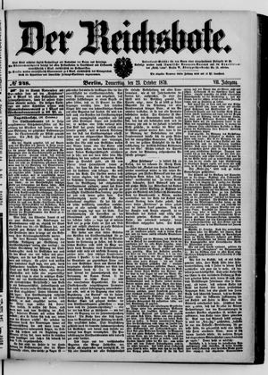 Der Reichsbote vom 23.10.1879