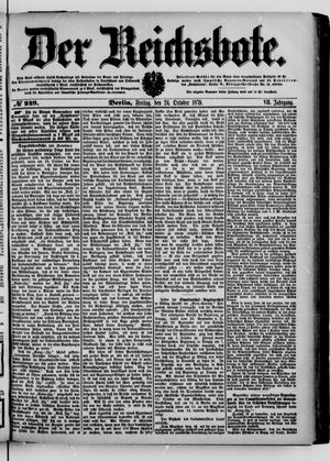 Der Reichsbote on Oct 24, 1879