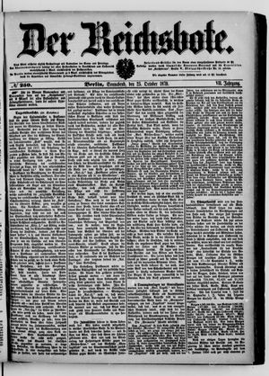 Der Reichsbote vom 25.10.1879