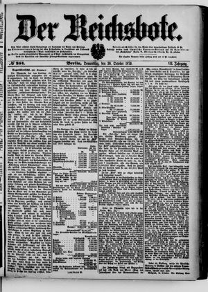 Der Reichsbote vom 30.10.1879