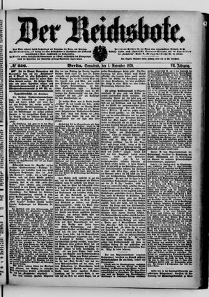 Der Reichsbote vom 01.11.1879