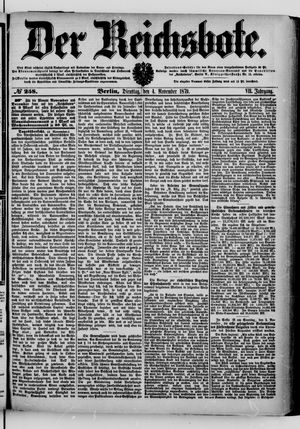 Der Reichsbote vom 04.11.1879