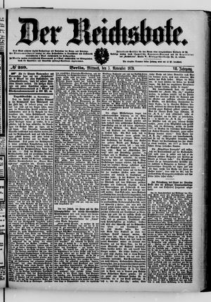 Der Reichsbote vom 05.11.1879