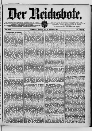 Der Reichsbote vom 09.11.1879