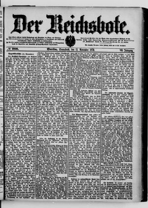 Der Reichsbote vom 15.11.1879