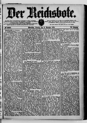 Der Reichsbote vom 16.11.1879