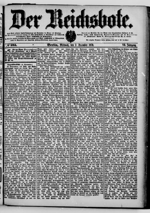 Der Reichsbote vom 03.12.1879