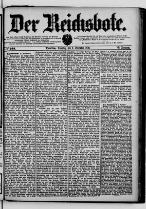 Der Reichsbote vom 09.12.1879