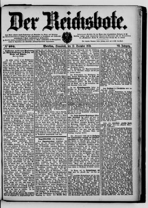 Der Reichsbote on Dec 13, 1879